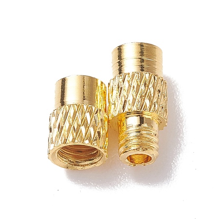 Column Brass Screw Clasps KK-M143-01G-1