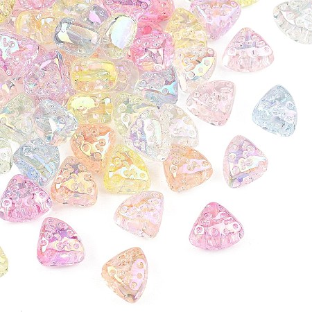 UV Plating Transparent Acrylic Beads MACR-K361-42-1