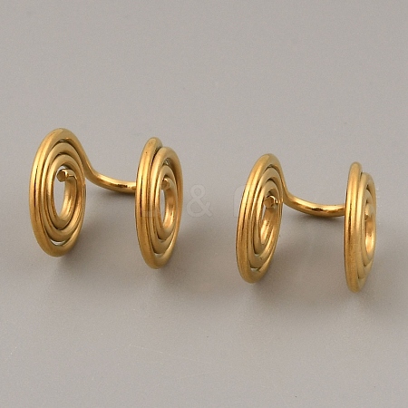 Stainless Steel Cuff Earrings EJEW-WH0012-130G-1