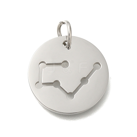 Anti-Tarnish 304 Stainless Steel Pendants STAS-M074-02D-P-1