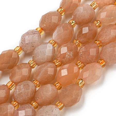 Natural Sunstone Beads Strands G-N342-59-1