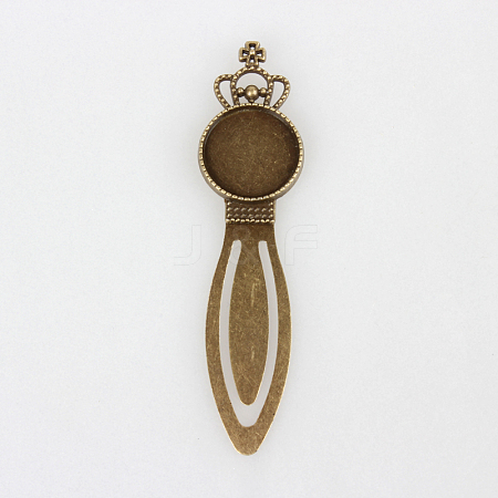 Iron Bookmark Cabochon Settings X-PALLOY-N0084-27AB-NF-1