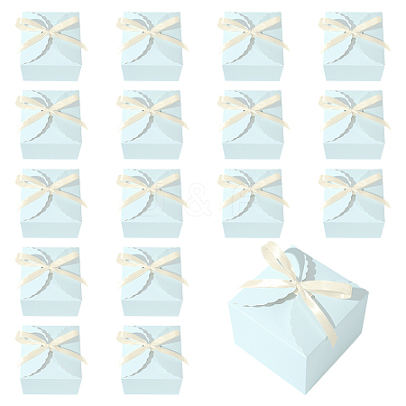 20Pcs Square Folding Paper Gift Boxes CON-PH0003-52A-1