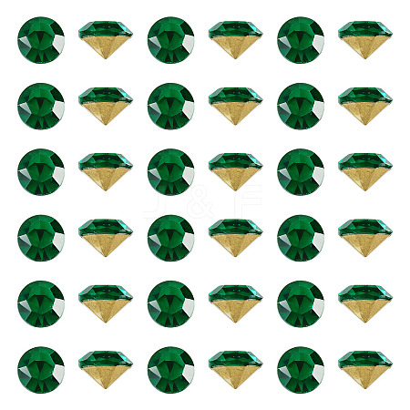 1 Bag Pointed Back Glass Rhinestone Cabochons RGLA-TADJ0001-01A-05-1