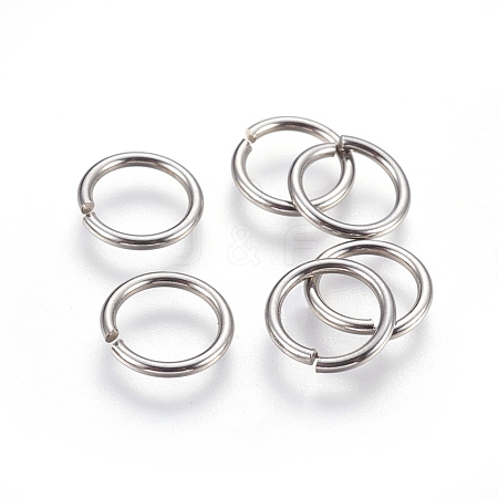 Tarnish Resistant 304 Stainless Steel Open Jump Rings A-STAS-P212-25P-17-1