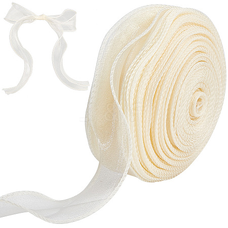 Polyester Organza Ribbons SRIB-WH20020-003A-01-1