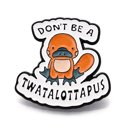 Animal Safety Don't be a Twatalottapus Enamel Pins JEWB-L016-07EB-05-1