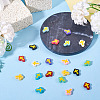 20Pcs 10 Colors Glass Beads Enamel Beads BLOW-TA0001-07A-6