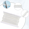 5Yards Polyester with Plastic Pearl Ribbon OCOR-CY0004-14B-6