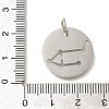Anti-Tarnish 304 Stainless Steel Pendants STAS-M074-02C-P-3