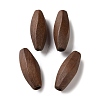 Spray Painted Wooden European Beads WOOD-A029-03-1