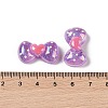 Glitter Plated Resin Cabochons RESI-H163-09A-3