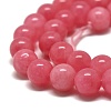 Natural Chalcedony Beads Strands G-S333-8mm-007-4