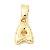 Brass Letter Charms KK-G554-22G-A-1