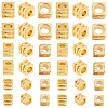 150Pcs 3 Style Brass Spacer Beads KK-FH0003-57-1