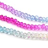 Transparent Painted Glass Beads Strands X1-DGLA-A034-T2mm-A14-4