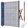 Rectangle Non-woven Fabric & Brocade Water Writing Cloth AJEW-OC0015-27A-1