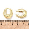 Brass Micro Pave Clear Cubic Zirconia Hoop Earrings EJEW-C181-07G-5