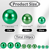 150Pcs 3 Styles Plastic Imitation Pearl Beads OACR-SP0001-69-2