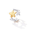 304 Stainless Steel Cuff Open Rings for Women WG42749-01-4