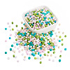 Opaque Glass Round Seed Beads GLAA-TAC0025-07B-03-2