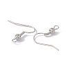 Brass Round Beaded Earring Hooks LS-KK-G438-01P-3