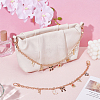 2Pcs 2 Styles Alloy Enamel Bowknot Boot Heart Purse Decorative Chains HJEW-UN00084-2