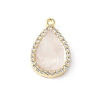 Brass Micro Pave Cubic Zirconia Pendants KK-K399-02G-01-1