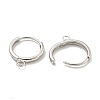 Brass Hoop Earring Findings KK-L211-021P-3