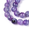 Dyed Natural White Jade Beads Strands G-T139-6mm-60-14-3