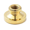 Golden Tone Wax Seal Brass Stamp Heads STAM-P002-01G-10-2