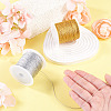 2 Rolls 2 Colors 9-Ply Round PET Metallic Thread MCOR-TA0001-03C-6