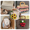 2Pcs 2 Colors Oval PU Leather Knitting Crochet Bags Nail Bottom Shaper Pads DIY-PH0029-30A-5