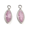 Brass Pave Cubic Zirconia Charms CU-CBABEB3-06P-2