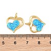 Brass & Synthetic Opal Pendants RE-CBA56CE-09G-01-3