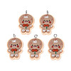 Christmas Theme Opaque Resin Pendants FIND-E025-04-1