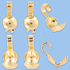 80Pcs Brass Bead Tips KK-BBC0019-12-7