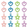 32Pcs 8 Style Spray Painted Alloy Pendants FIND-LS0001-59-1