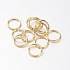 Eco-Friendly Vacuum Plating & Long-Lasting Plated Brass Open Jump Rings KK-E663-4mm-G-1