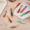 DIY Rectangle & Teardrop Dangle Earrings Making Kit DIY-TA0008-94-7