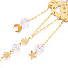 Faceted Glass Sun Catcher Pendant Decorations LS-AJEW-A037-12G-3