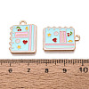 Alloy Enamel Pendants ENAM-Q004-01KCG-23-3
