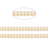 Handmade PVD Vacuum Plating 304 Stainless Steel Wafer Charms Chains CHS-M004-12G-2