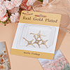 5Pcs Brass Micro Pave Clear Cubic Zirconia Pendants ZIRC-BBC0002-12-6