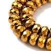 Electroplate Non-magnetic Synthetic Hematite Beads Strands X-G-J160-E-02-4