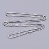 Stainless Steel Ball Chain Necklace Making X-IFIN-R114-1.5mm-2