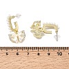 Alloy & Resin Pearl & Crystal Rhinestone Stud Dangle Earrings EJEW-G466-15G-2