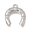 Brass Micro Pave Clear Cubic Zirconia Charms KK-K427-18P-02-1