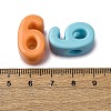 Opaque Acrylic European Beads OACR-S072-04H-3