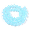 Imitation Jade Glass Beads Strands EGLA-A039-J6mm-D03-3